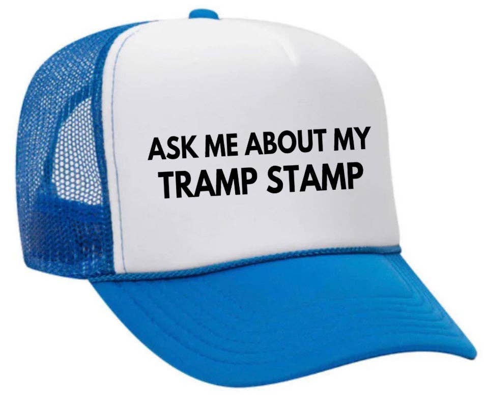 Inappropriate Trucker Hats – Engroshandel Trucker hat - Dame – Spørg mig om min Tramp Stamp Trucker Hat29