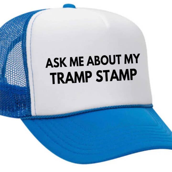 Inappropriate Trucker Hats – Engroshandel Trucker hat - Dame – Spørg mig om min Tramp Stamp Trucker Hat29