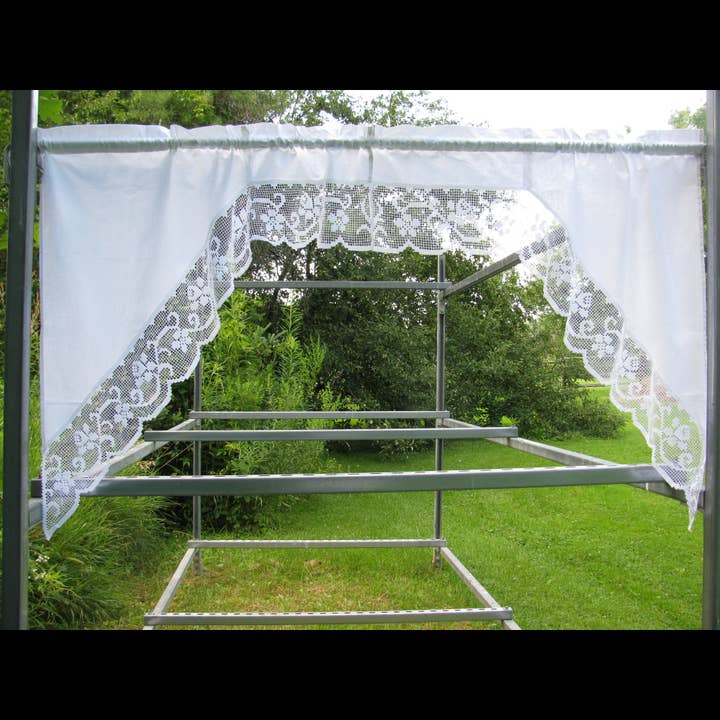 Eastern Sunrise Lace And Linens Inc. - Wholesale Valance - Italian Tuscan hand knotted Netting Lace Window Valance