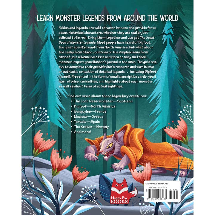 Fox Chapel Publishing - Wholesale Middle Grade Book (9-12) - The Great Book of Monster Legends1