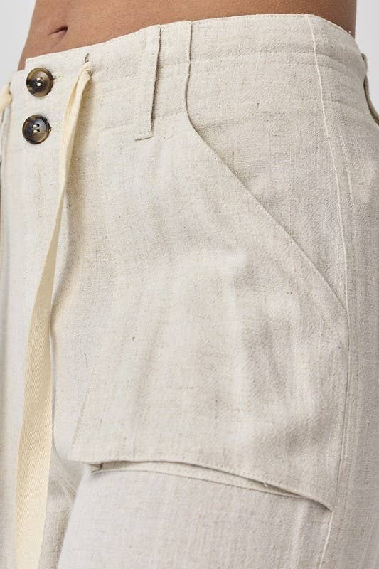 Noir PP17912 - Pantalon utilitaire à jambes larges Maya Relaxed Fit en vente sur Faire6