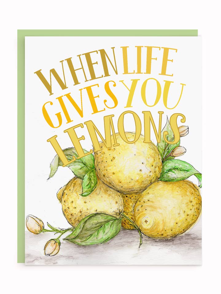 Life & Lemons Card for wholesale by Lizzy & Grace