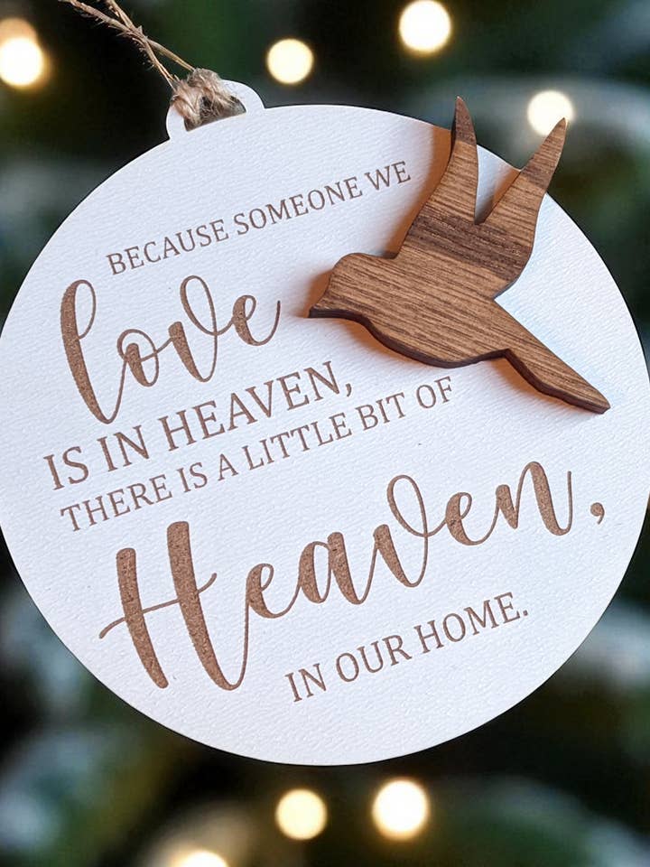 Memorial Heaven Christmas Ornament for wholesale by Richer Design Co.