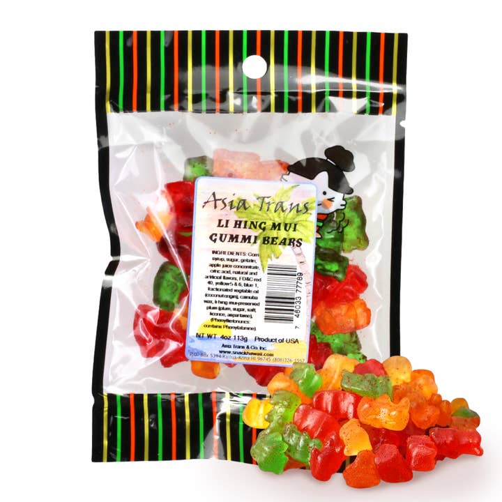 Snack Hawaii - Wholesale Gummy - Li Hing Mui Gummy Bears8