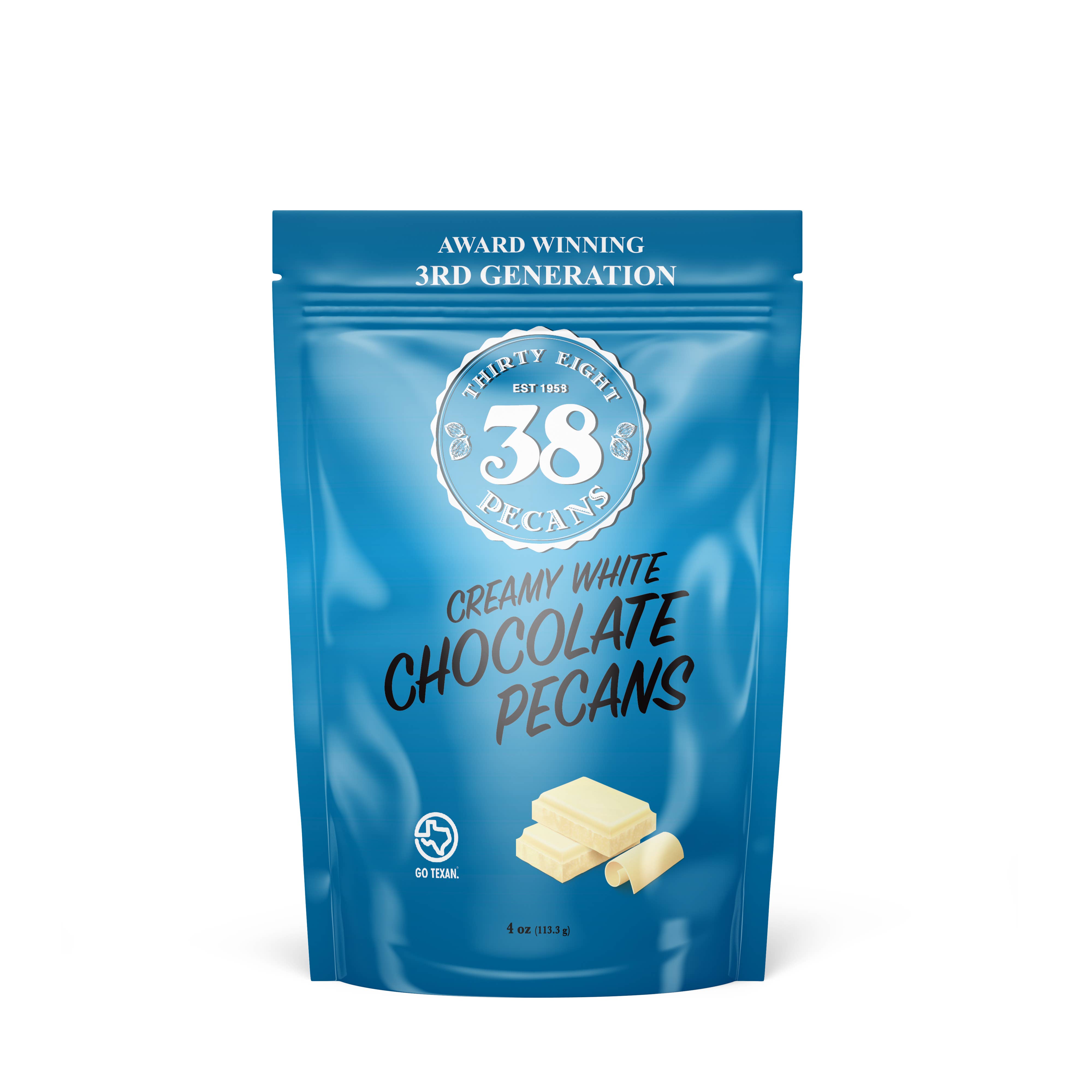 38 Pecans - Wholesale Chocolate Covered Sweets - White Chocolate Pecans