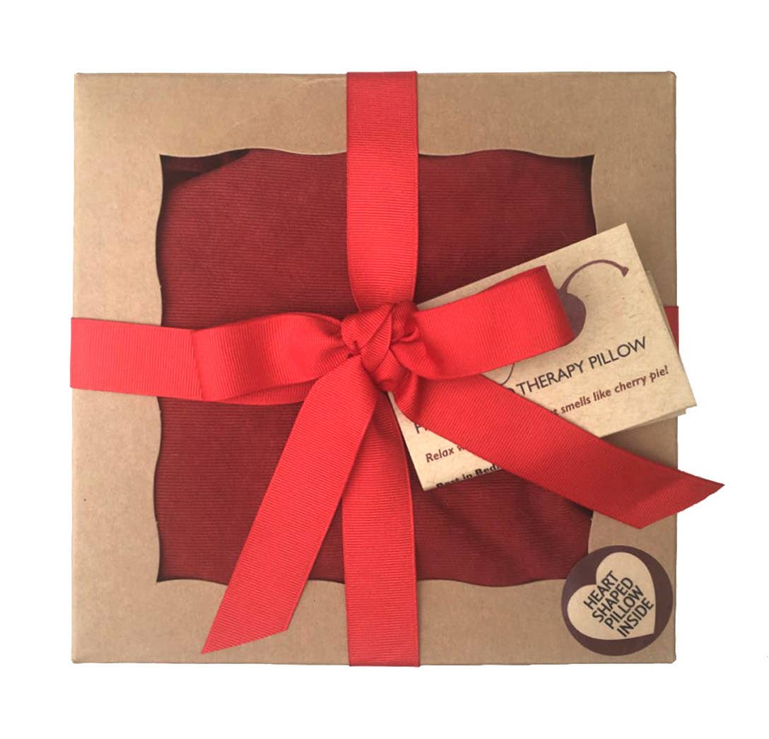 Hot Cherry Pillows – wholesale Varm/kall kompress – Hjärtformad kudde -Röd Denim1