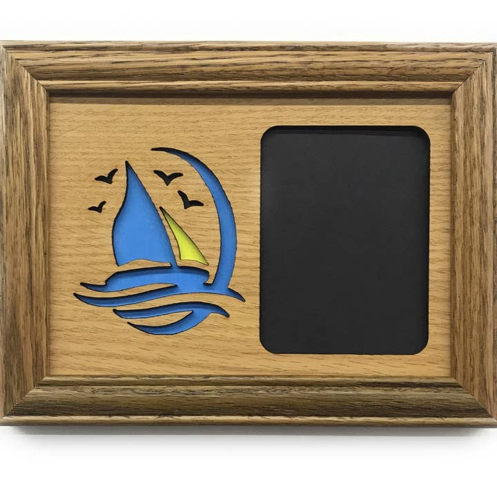 Legacy Images - Wholesale Picture frame - Sail Boat Picture Frame - 5x7 Frame Hold 3x4 Photo