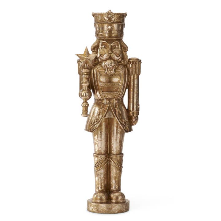 Royal Court Collection - 23.25" Gold Nutcracker w/Star Scepter for wholesale by Dunn Deals