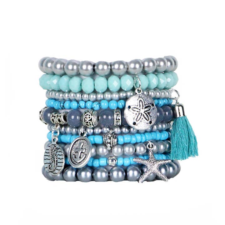 Maria - Handmade Beaded Bracelets Set for wholesale by Bohemian Bracelets