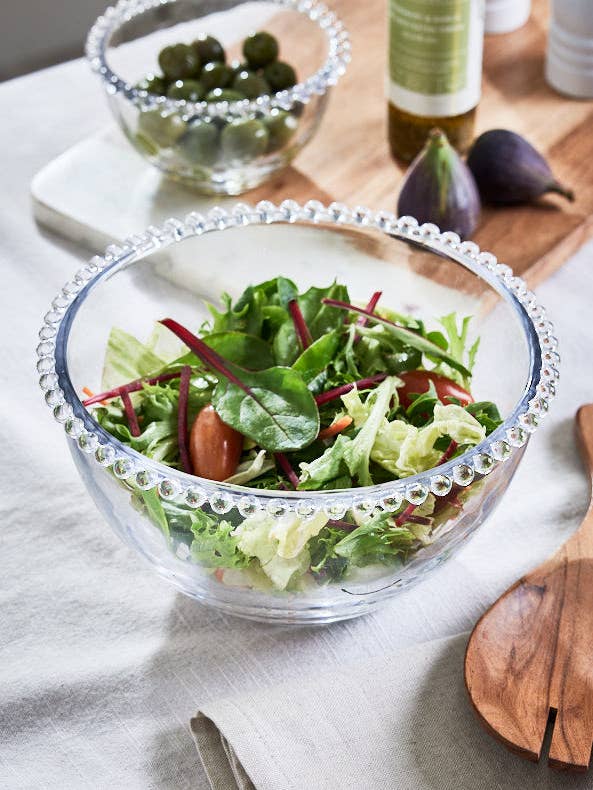 Bella Perle Beaded Glass Salad Bowl for wholesale by Dibor