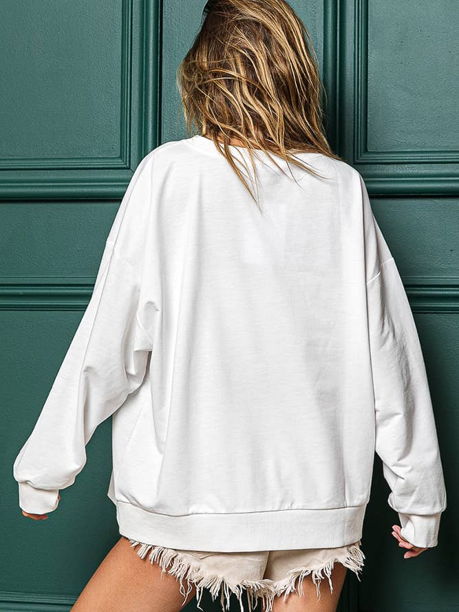 UNISHE - Wholesale Sweatshirt - Women's - Holly Jolly Christmas Pullover Sweatshirt FHB0414