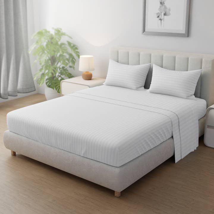 Salarosa - Wholesale Sheet Set - 3-Piece Bed Sheet Set – 100% Cotton, 300 Thread Count,