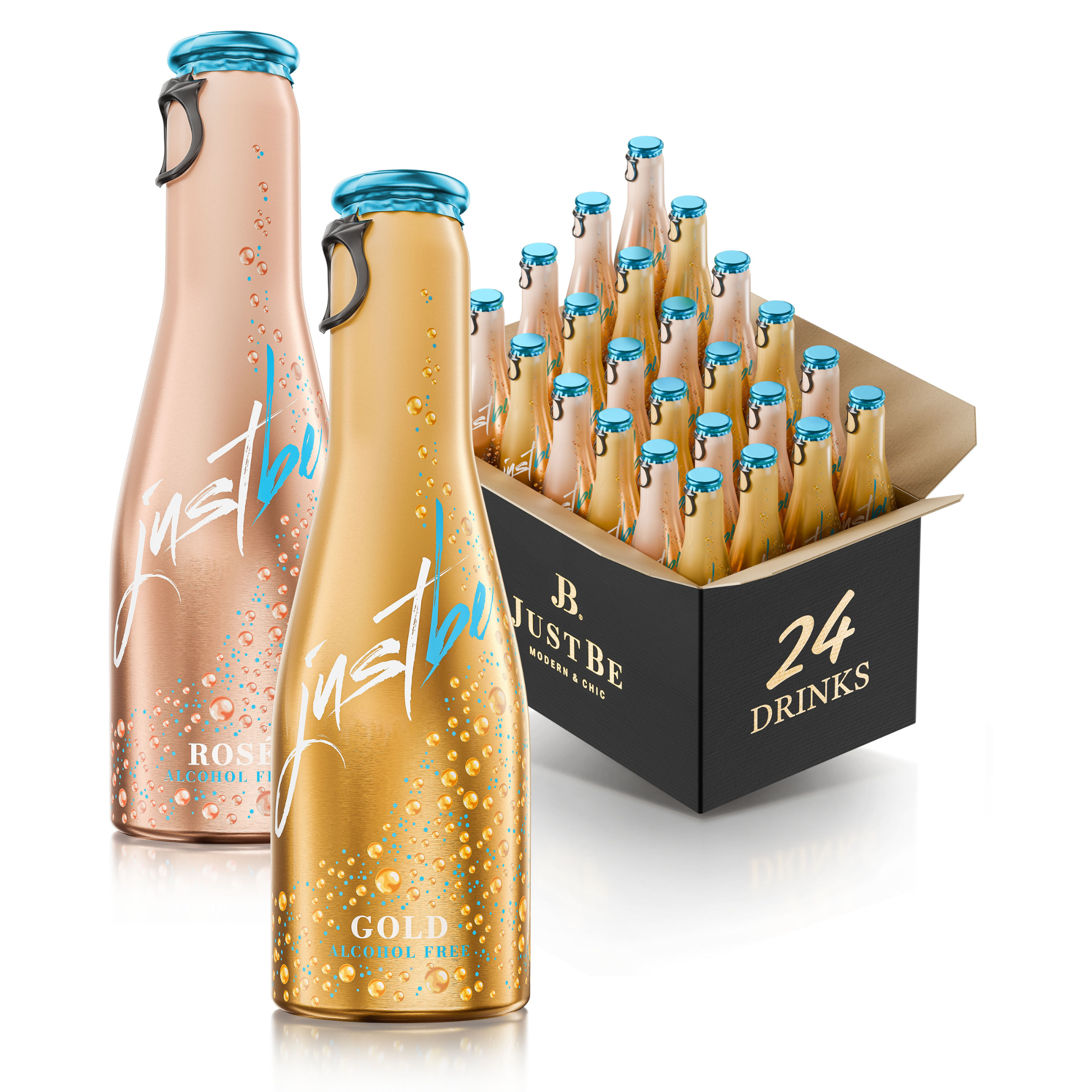 Justbe modern wine drinks - Wholesale Non-Alcoholic Aperitif/Mocktail - JustBe Gold 🆓 non-alcoholic & JustBe Rosé 🆓 non-alcoholic 0