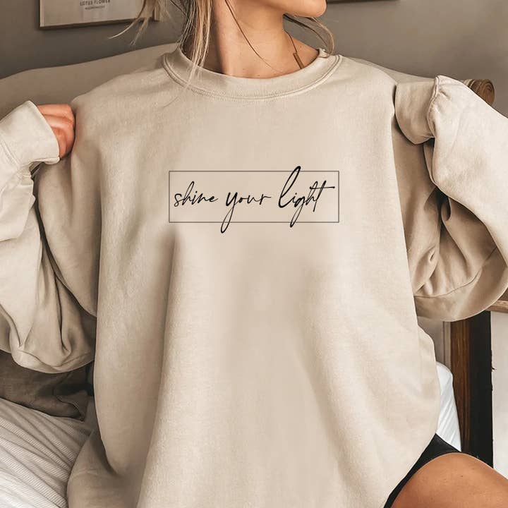 STARCHIS - Wholesale Graphic Sweatshirt - Women's - Shine your light1