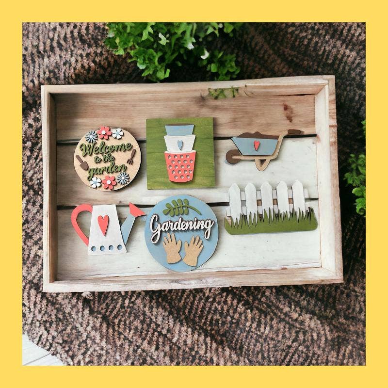 Denton Cove - Wholesale DIY Craft Kit - Welcome to the Garden DIY Tier Tray DIY Craft Kit3