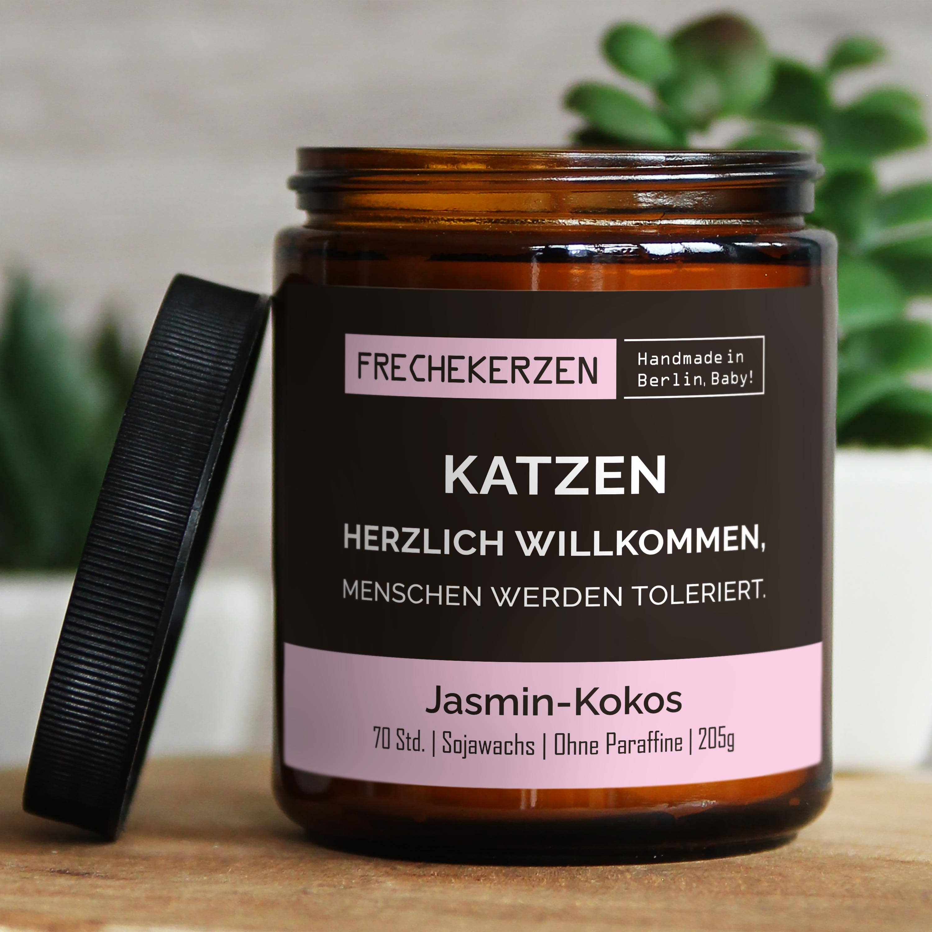mysoy‎® Duftkerzen-Manufaktur - Wholesale Jar/Filled Candle - Candle with saying | cats warmly welcome, people will2