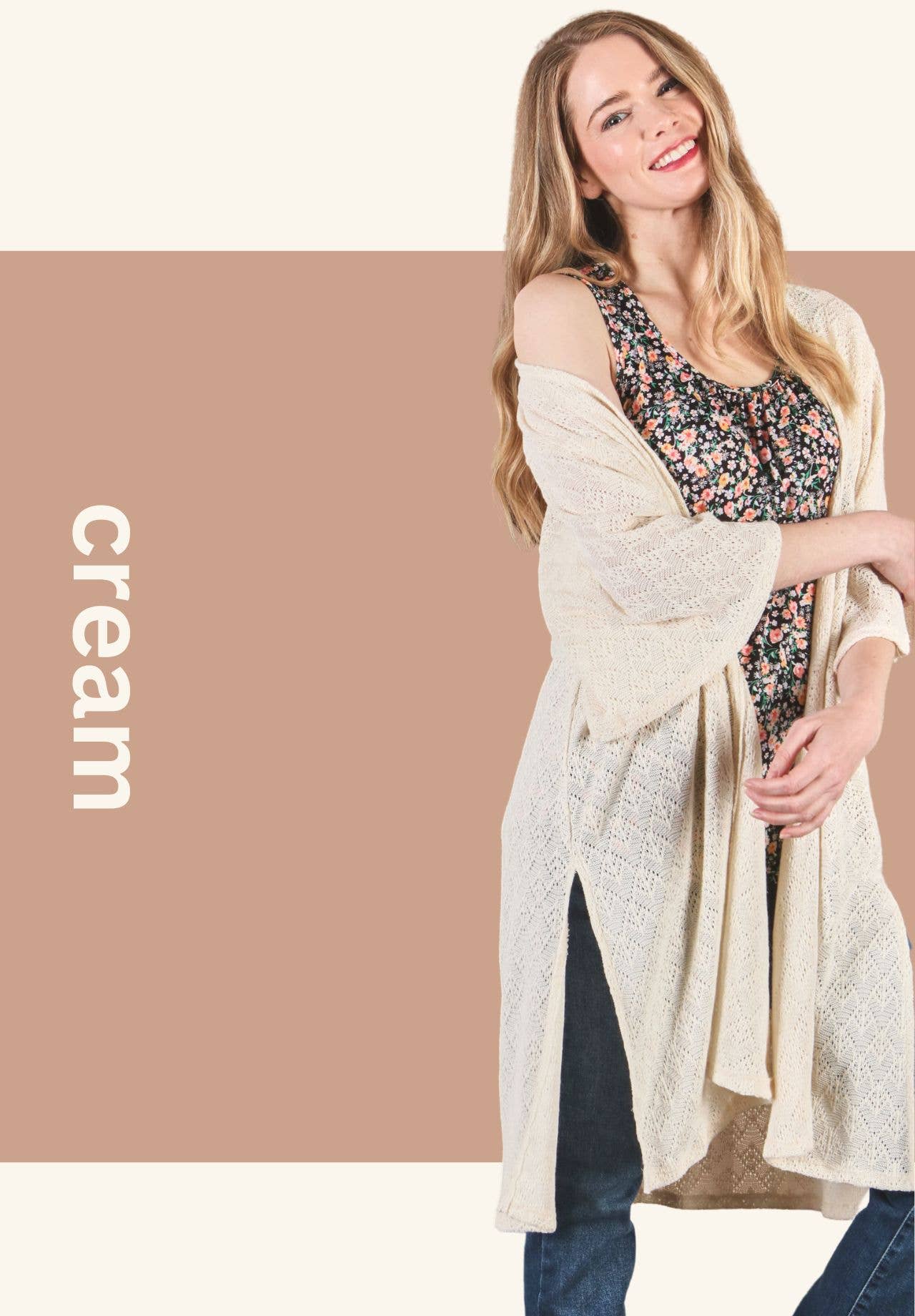 P.S Kate - Wholesale Cardigan - Women's - knitted duster cardigan4