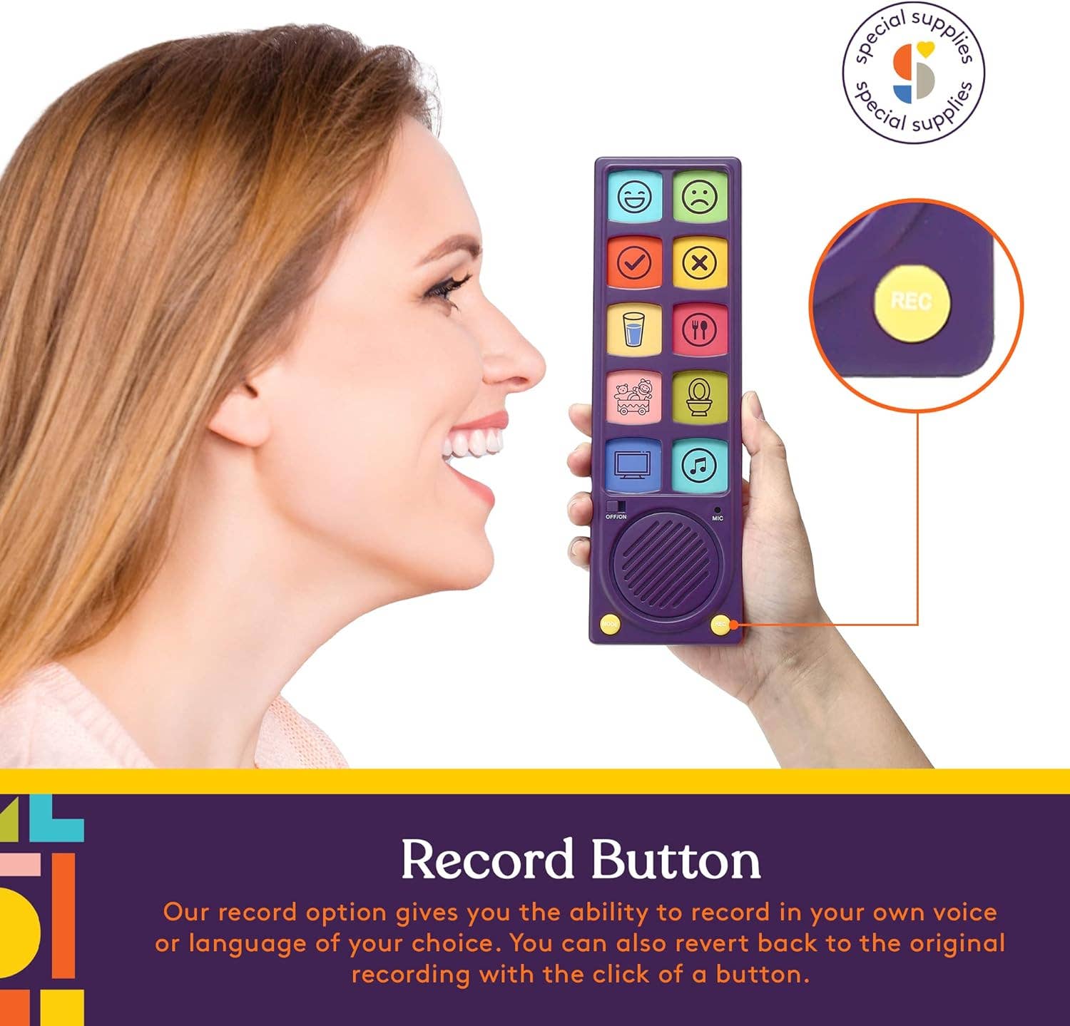 Special Supplies - Wholesale Electronic Toy - Kids & Baby - AAC Communication Device Speech Therapy, Talker Buddy Communication Device For Non Verbal Kids & Adults, Autism Talking Aids For Home, School Kids Communication Device W/Recording Option3