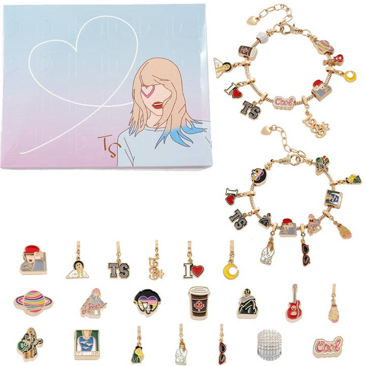 Little Trendy - Wholesale Jewelry Set - Taylor Swift TS blind bracele box bead bracelet set1