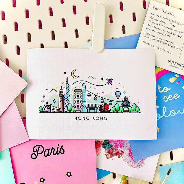 CoconuTacha - Wholesale Art Print - Hong Kong Skyline Art Print1