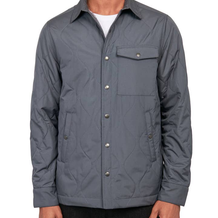 SOLID QUILTED SHIRT for wholesale by Brooklyn Brigade