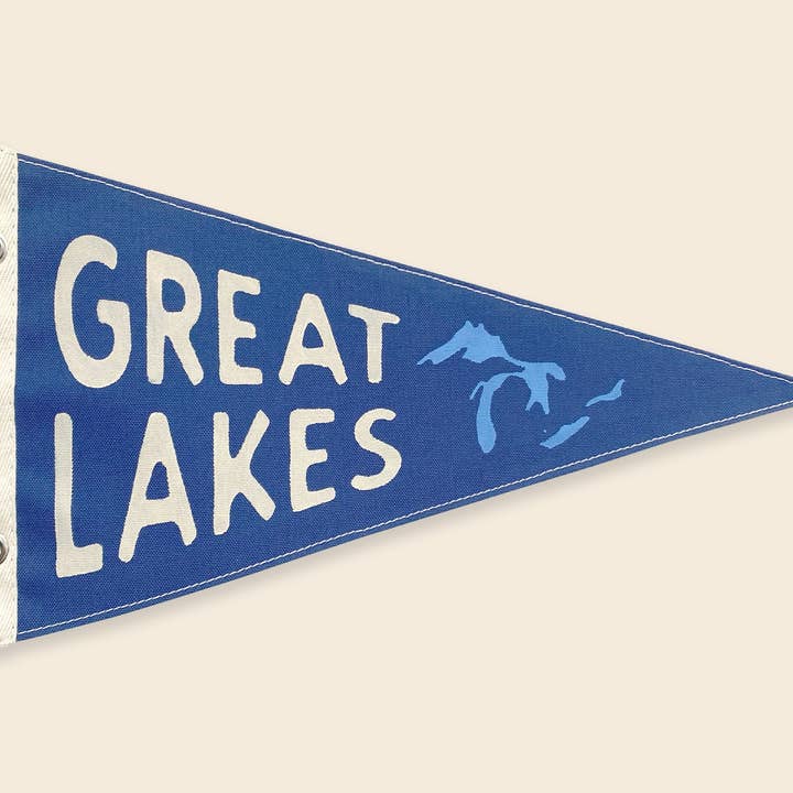 Great Lakes Vintage-Inspired Pennant for wholesale by Wild Northland