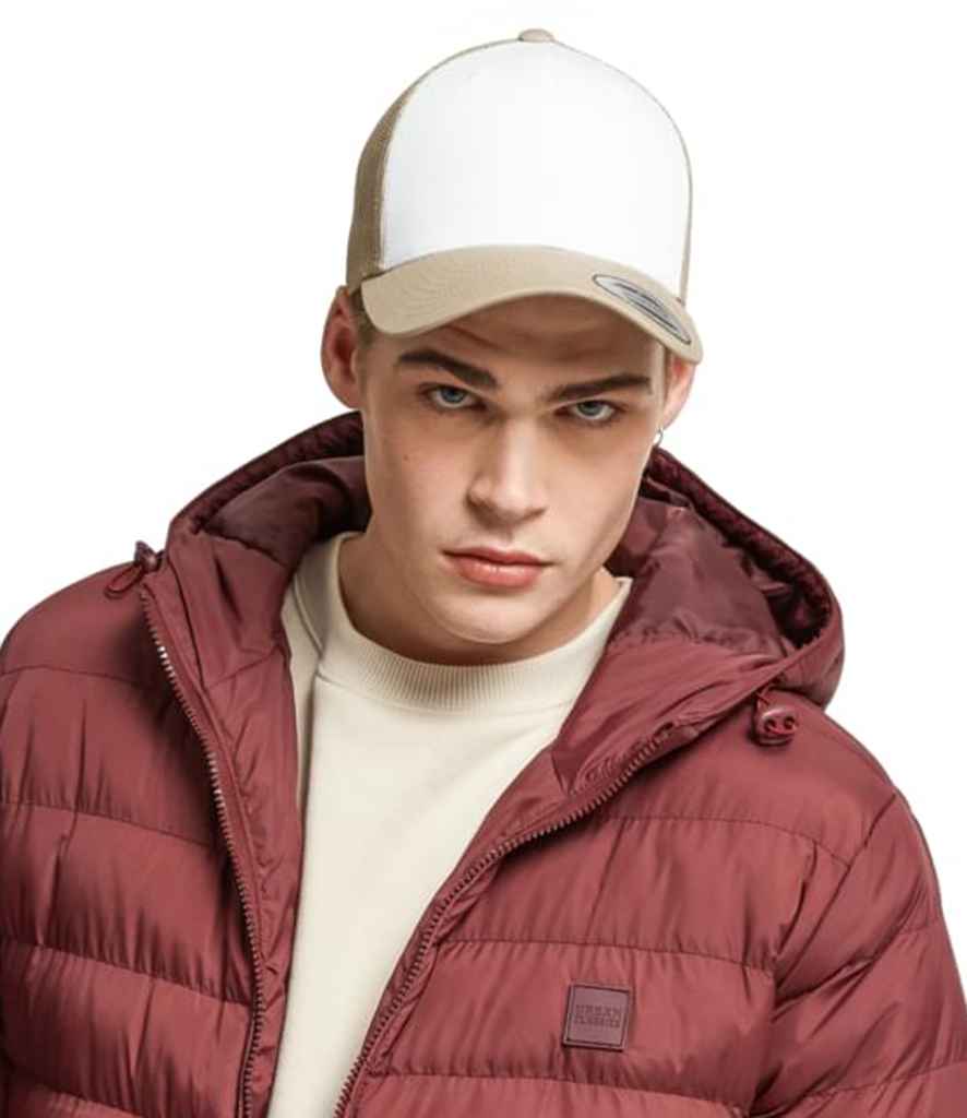 Pierre Francis – wholesale Truckerkeps - Herr – Flexfit - Retro Färgad Front Truckerkeps5