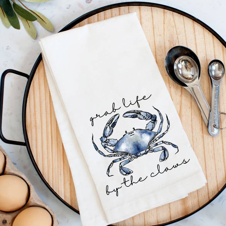 Crab Claws Kitchen Towel for wholesale by Pelican Provision Co.