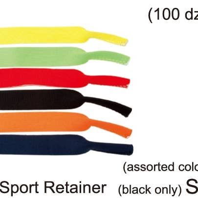 eFocus - Wholesale Sunglasses/Eyeglasses Strap - Unisex - SC304BK - Wholesale Neoprene Sport Sunglasses Retainer Strap