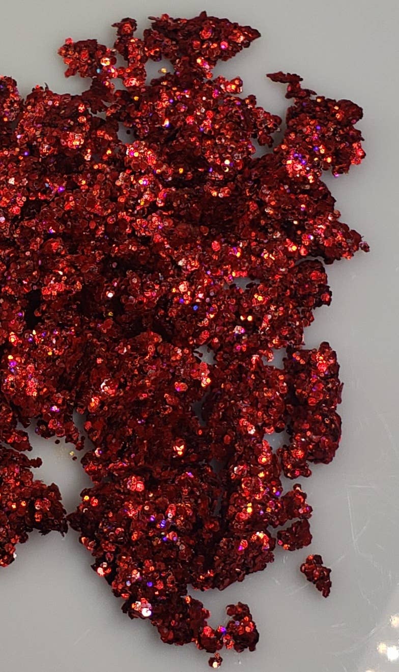 Wiggy Starlust - Vente Paillettes pour le corps - Satyatara Paillettes Rouge Vif avec Violet et Or Sans Plastique2