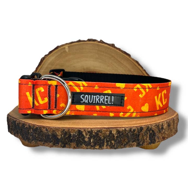 KC Red & Gold Collar for wholesale by Squirrel!