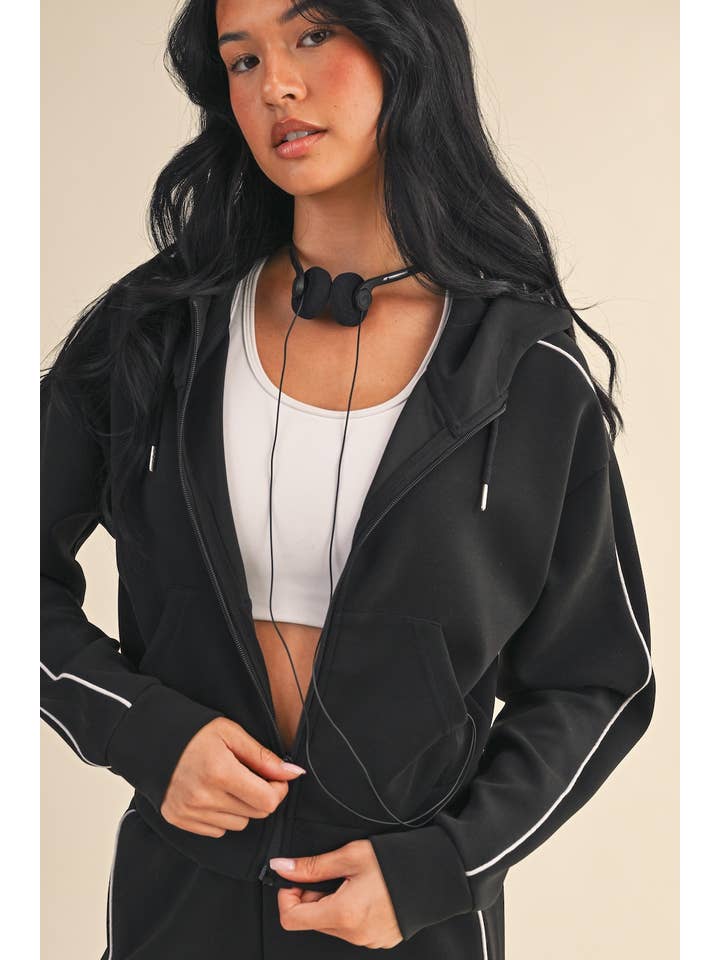 KIMBERLY C – Großhandel Sportjacke – Damen – Superweiche Air-Scuba-Kapuzenjacke mit Reißverschluss und Paspelierung15