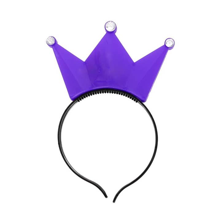 Purple Light-Up Headband Crown for wholesale by Plush Appeal LLC