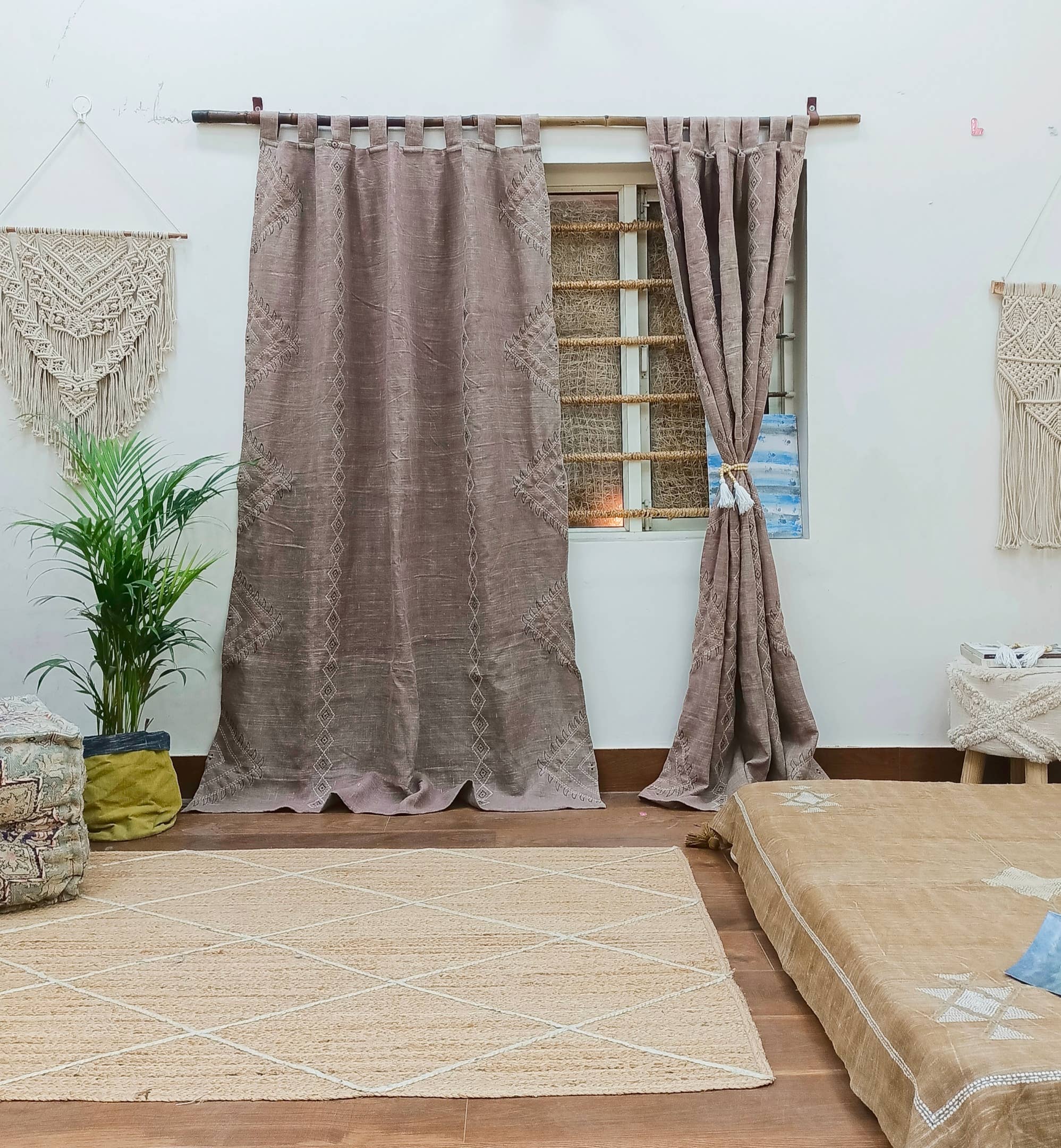 Eyda Homes - Wholesale Curtain - Handmade Linen Curtains | Farmhouse Living Room Curtains1