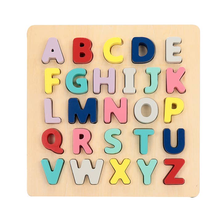 Leo & Friends - Wholesale Puzzle - Kids - Leo & Friends Wooden Chunky Alphabet Puzzle for Toddlers