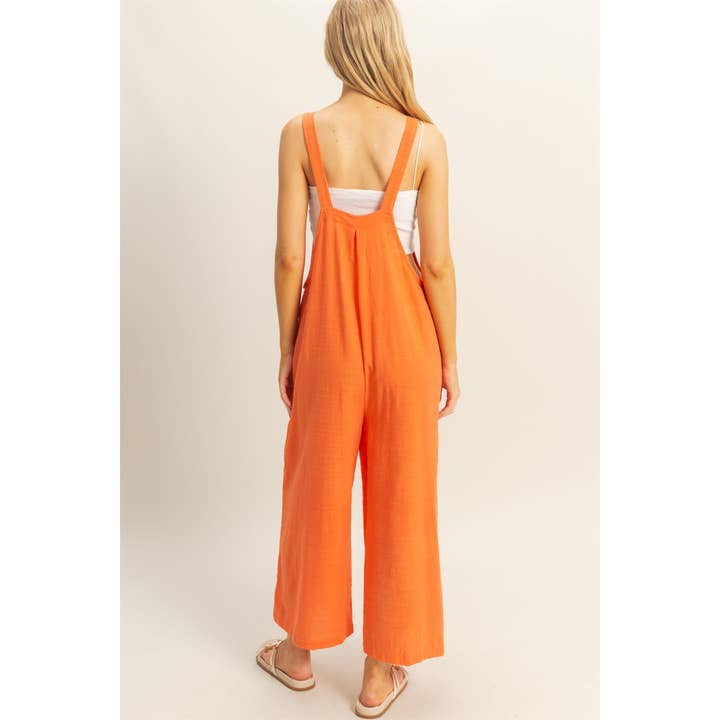 HYFVE - Wholesale Jumpsuit - Women's - HF25A082-Textured Wide Leg Overall Jumpsuit