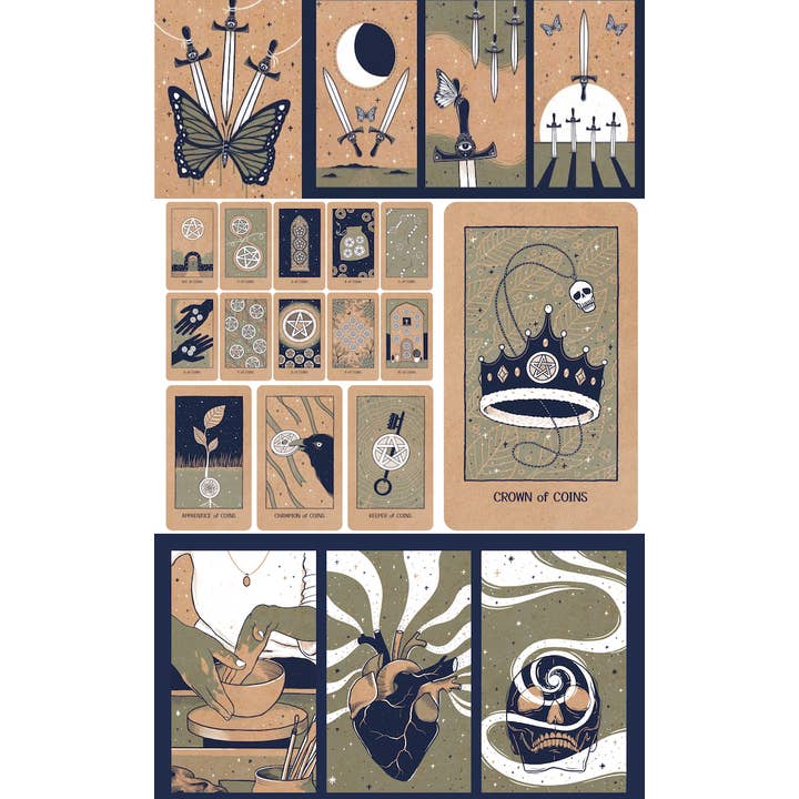Microcosm Publishing & Distribution - Wholesale Tarot Cards - Transient Light Tarot: An 81-Card Deck & Guidebook