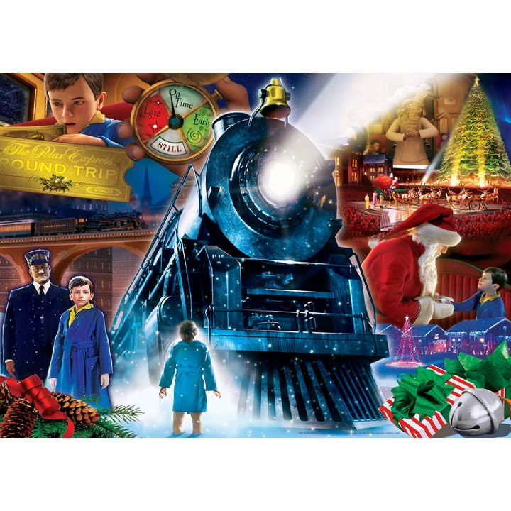 Masterpieces Puzzles - Wholesale Puzzle - Adult - The Polar Express - Ride 500 Piece Glitter Puzzle