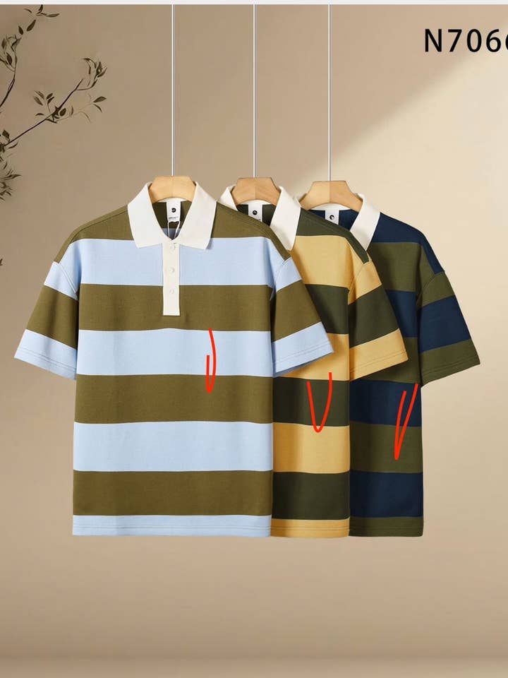Rugby Polo - Army for wholesale by Hipland