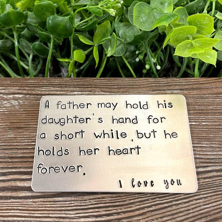 Fathers Day Handgestempelde portemonnee kaart voor wholesale door Handmade by Marlayna