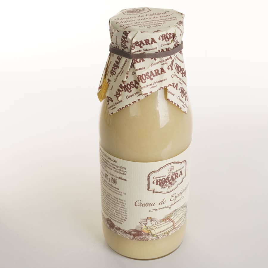 Conservas Rosara - Wholesale Sauce - ASPARAGUS CREAM BOTTLE 500 ml.1