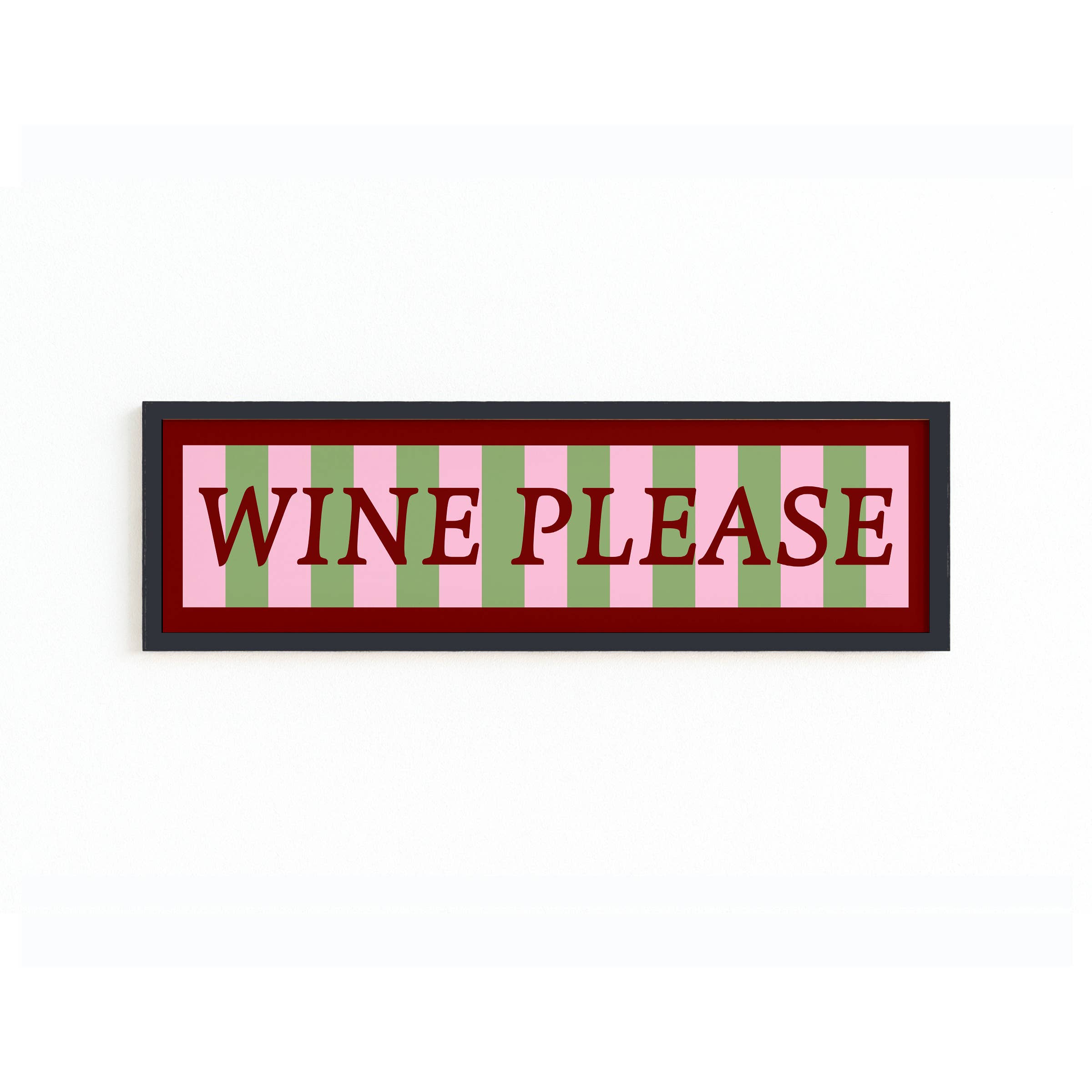 Maddison Ball Creative - Wholesale Art Print - Wine Please Panoramic Framed Print11