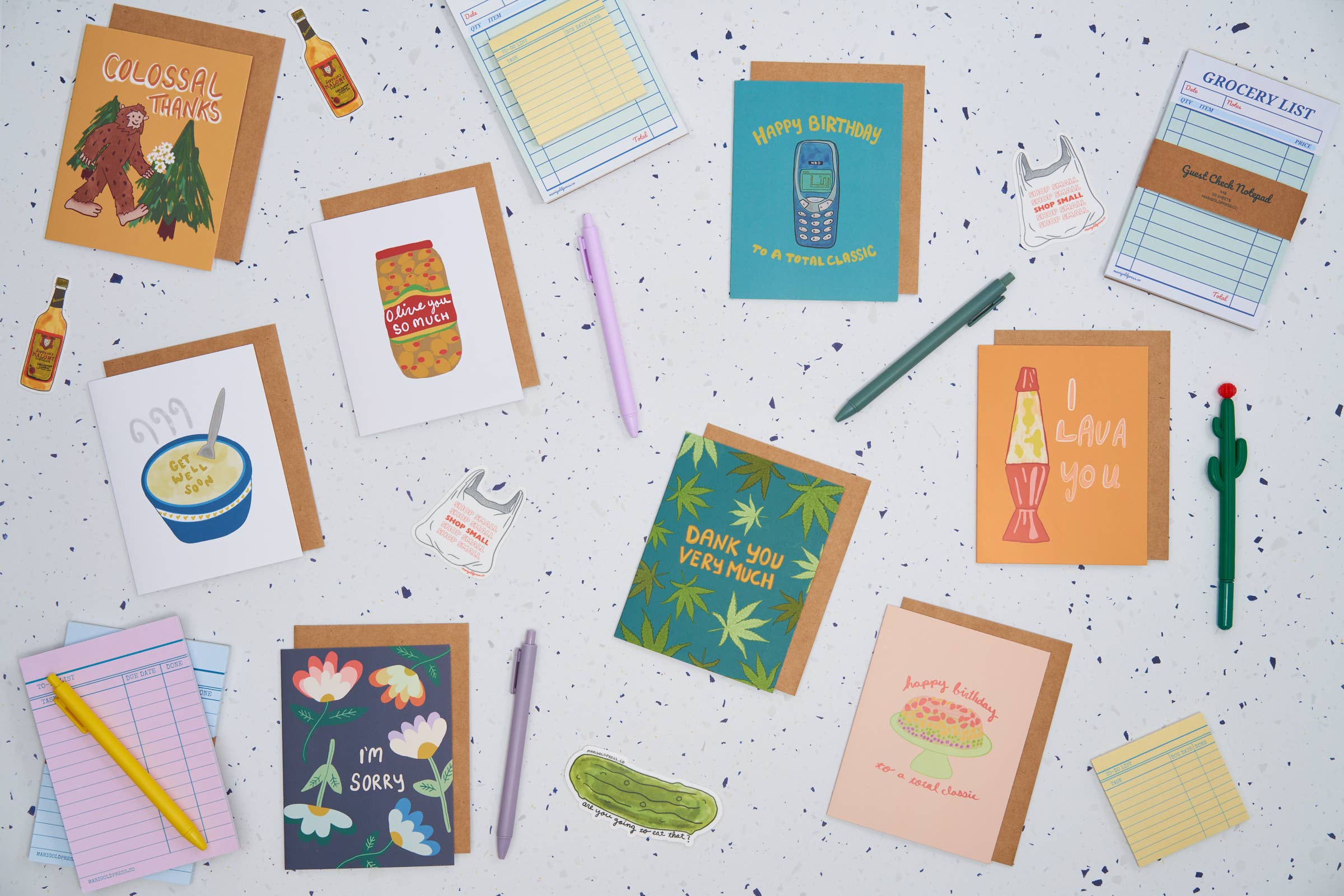 Marigold Press - Vendita all'ingrosso Biglietti di auguri - Biglietto d'auguri retrò Nokia Snake anni 90/20002