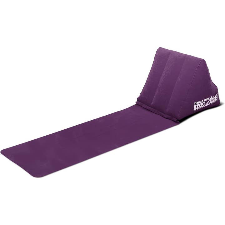 Purple Chill Out Wedge Inflatable Lounger Back Pillow Chair for wholesale by Wholesale Gifts Tomorrow