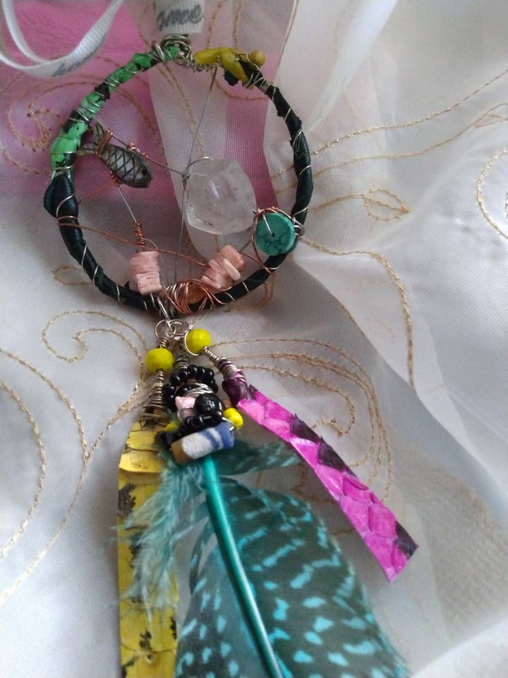 Dreamcatcher #12 Green, Black, Pink, Yellow,Blue for wholesale by Norahz Boutique