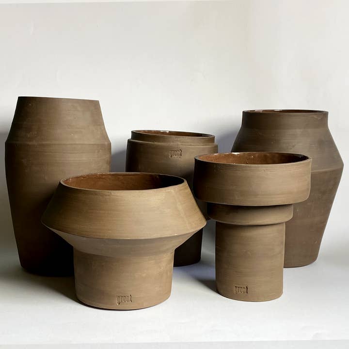 Greatceramics – wholesale Vase – Lanikai Vase | Raw | Naked | Plant Pot | Ceramic | Handmade
