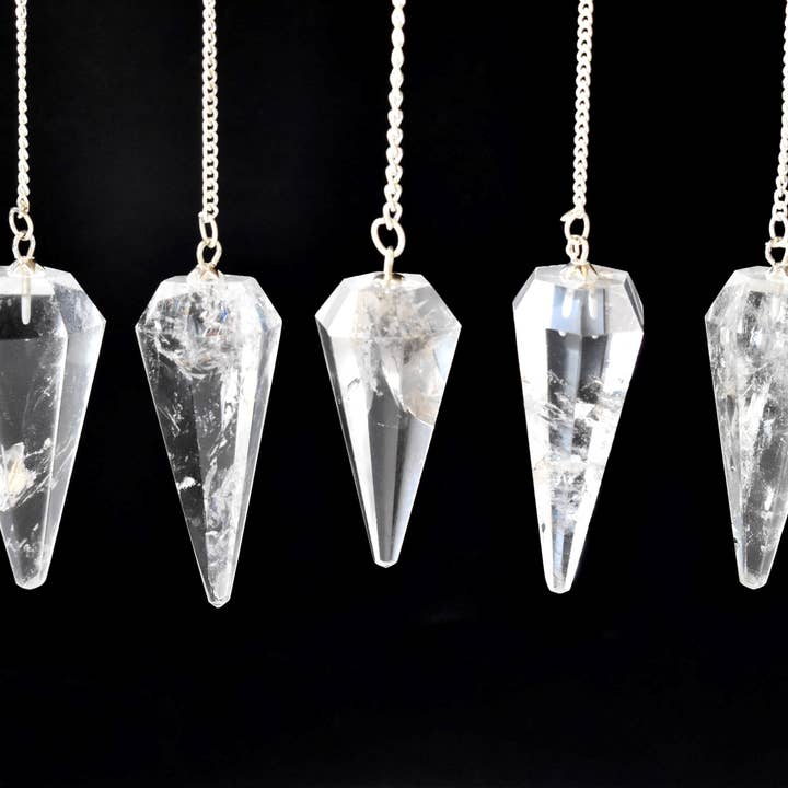 Soothing Crystals - Wholesale Meditation Supplies - Dowsing Pendulum | Crystal Quartz | Faceted & Reiki Pendulum