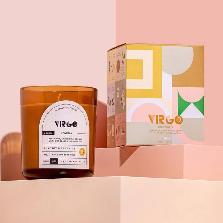 ASTROLOGY ATELIER™ ZODIAC CANDLE - VIRGO for wholesale by DAN300