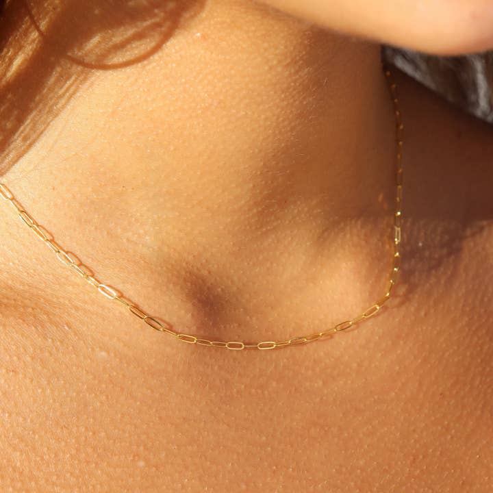 Token Jewelry - Wholesale Schakelketting - Cosette-ketting in 14k goud gevuld of sterling zilver