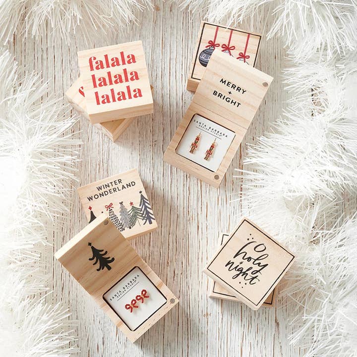 Santa Barbara Design Studio by Creative Brands - Wholesale Stud/Post Earrings - Treasure Box Earrings - Joyful